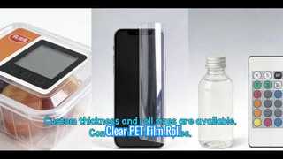 Cuộn phim PET trong suốt có bút đánh dấu Corona đầy màu sắc | BOPET chất lượng cao để in